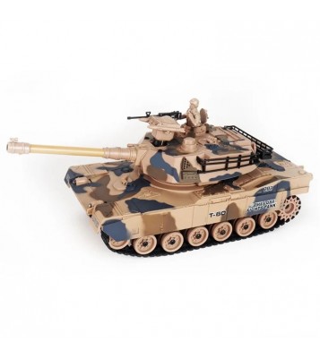 10-Channel Heavy Duty RC Tracked Tank Children Ball Shooting Toy with Remote Control - 228-2