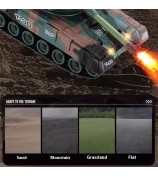 10-Channel Heavy Duty RC Tracked Tank Children Ball Shooting Toy with Remote Control - 228-2