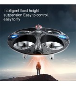 4DRC 4D-V43 Cool Light UFO Aircraft Remote Control Children Flying Saucer Toy, 3 Batteries