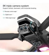 4DRC 4D-M2 Folding 4-axis HD Aerial Photography Drone Optical Flow Obstacle Avoidance Drone with Water Bomb, 2 Batteries