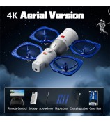 4DRC 4D-V45 HD Aerial Photography Drone Space Shuttle Satellite Design RC Drone, 1 Battery