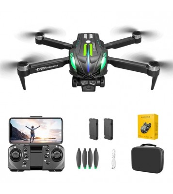 D10 Obstacle Avoidance Brushless Motor Quadcopter HD Aerial Photography Remote Control Drone, 2 Batteries