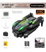 D10 Obstacle Avoidance Brushless Motor Quadcopter HD Aerial Photography Remote Control Drone, 2 Batteries