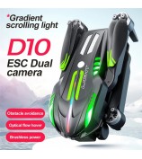 D10 Obstacle Avoidance Brushless Motor Quadcopter HD Aerial Photography Remote Control Drone, 2 Batteries