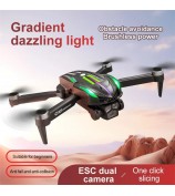 D10 Obstacle Avoidance Brushless Motor Quadcopter HD Aerial Photography Remote Control Drone, 2 Batteries