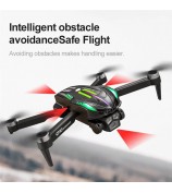 D10 Obstacle Avoidance Brushless Motor Quadcopter HD Aerial Photography Remote Control Drone, 2 Batteries