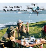 H126 Elf Mini Drone HD Aerial Photography Foldable RC Quadcopter, 1 Battery - Grey