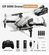 H126 Elf Mini Drone HD Aerial Photography Foldable RC Quadcopter, 1 Battery - Grey