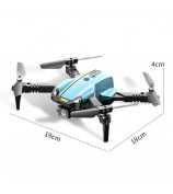 H126 Elf Mini Drone HD Aerial Photography Foldable RC Quadcopter, 1 Battery - Grey