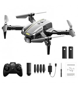 H126 Elf Mini Drone HD Aerial Photography Foldable RC Quadcopter, 2 Batteries - Grey