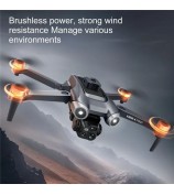 V600 HD Camera RC Drone Obstacle Avoidance Brushless Motor Quadcopter, 1 Battery - Silver