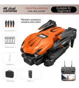 D88 Optical Flow Dual Camera RC Drone Fixed Altitude Aerial Photography Quadcopter, 1 Battery - Orange