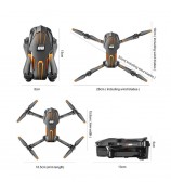 D88 Optical Flow Dual Camera RC Drone Fixed Altitude Aerial Photography Quadcopter, 1 Battery - Orange