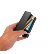 Denim Microfiber Leather E-cigarette Protective Case Storage Bag for IQOS 3.0 E-cigarette - Black