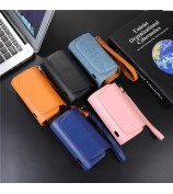 Denim Microfiber Leather E-cigarette Protective Case Storage Bag for IQOS 3.0 E-cigarette - Black