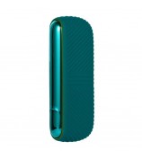 For IQOS ILUMA E-cigarette Soft Silicone Protective Case Anti-scratch Shell + Side Cover - Green/Electroplate Green