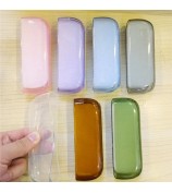 For IQOS ILUMA E-cigarette Soft TPU Protective Case Anti-scratch Storage Pouch - Transparent Pink