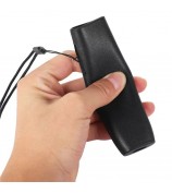For IQOS ILUMA ONE TPU+Genuine Leather Anti-scratch Anti-drop Case E-cigarette Protective Cover - Black