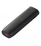 For IQOS ILUMA ONE TPU+Genuine Leather Anti-scratch Anti-drop Case E-cigarette Protective Cover - Black