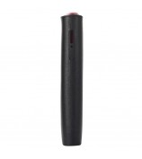 For IQOS ILUMA ONE TPU+Genuine Leather Anti-scratch Anti-drop Case E-cigarette Protective Cover - Black