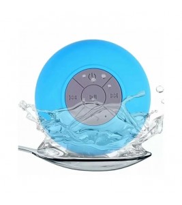 Suction Cup Mini Wireless Bluetooth Speaker Hands-free Call IPX4 Waterproof Shower Loudspeaker for iPhone 7/7 Plus etc. - Blue