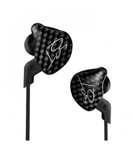 KZ ZST Armature Dual Driver In-ear Earphone Detachable Cable Mega Bass Headset WITHOUT Mic - Carbon Fiber