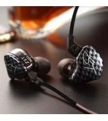KZ ZST Armature Dual Driver In-ear Earphone Detachable Cable Mega Bass Headset WITHOUT Mic - Carbon Fiber
