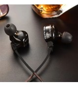 KZ ZST Armature Dual Driver In-ear Earphone Detachable Cable Mega Bass Headset WITHOUT Mic - Carbon Fiber