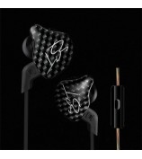 KZ ZST Armature Dual Driver In-ear Earphone Detachable Cable Mega Bass Headset WITHOUT Mic - Carbon Fiber