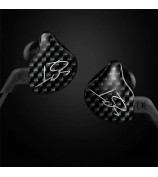 KZ ZST Armature Dual Driver In-ear Earphone Detachable Cable Mega Bass Headset WITHOUT Mic - Carbon Fiber