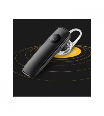 M165 Business Style Wireless Bluetooth Earphone In-ear Monaural Headphone for iPhone Samsung Huawei - Black