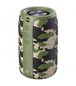 ZEALOT S32 Bluetooth 5.0 Wireless Portable HIFI Bass Subwoofer Speaker Support TF Card/U-disk/AUX - Army Green