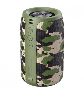 ZEALOT S32 Bluetooth 5.0 Wireless Portable HIFI Bass Subwoofer Speaker Support TF Card/U-disk/AUX - Army Green