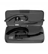 YYK525 Business Car Single Ear Wireless Earhook Bluetooth Headset Digital Display Hands-free Earphone with Charging Case