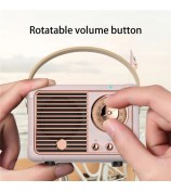 HM11 2nd Generation Vintage Bluetooth Speaker Portable Wireless Retro Classic Clear Loud Speaker Radio - Pink