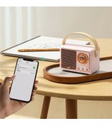 HM11 2nd Generation Vintage Bluetooth Speaker Portable Wireless Retro Classic Clear Loud Speaker Radio - Pink