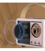 HM11 2nd Generation Vintage Bluetooth Speaker Portable Wireless Retro Classic Clear Loud Speaker Radio - Pink