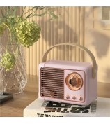 HM11 2nd Generation Vintage Bluetooth Speaker Portable Wireless Retro Classic Clear Loud Speaker Radio - Pink