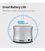 EWA A109 Pro Bluetooth 5.0 Portable TWS Speaker MP3 Music Player Subwoofer (with CE Certificate) - Silver