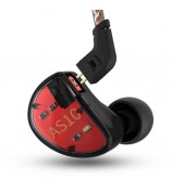 KZ AS10 5BA Drive Unit In Ear Earphone 5 Balanced Armatured HiFi Hybrid Wired Earbuds 3.5mm without Microphone (Standard Version) - Red