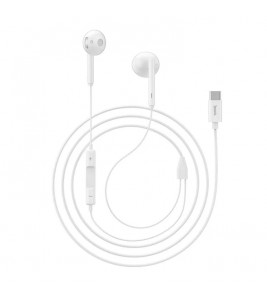 HOCO L10 Acoustic Type-C Wired Earphones with Mic - White