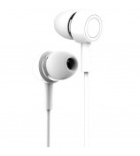 USAMS EP-12 3.5mm Wired Stereo In-ear Plating Earphone with Mic and Line-in Control for iPhone - White