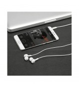 USAMS EP-12 3.5mm Wired Stereo In-ear Plating Earphone with Mic and Line-in Control for iPhone - White