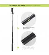 H611 5-Section Extendable Bluetooth Selfie Stick + Tripod Bracket for iPhone Samsung HTC LG Sony - Black