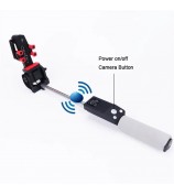 Portable Bluetooth Control Electric 360 Degree Rotation Extendable Phone Selfie Stick - Black