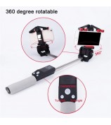 Portable Bluetooth Control Electric 360 Degree Rotation Extendable Phone Selfie Stick - Black