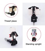 Portable Bluetooth Control Electric 360 Degree Rotation Extendable Phone Selfie Stick - Black