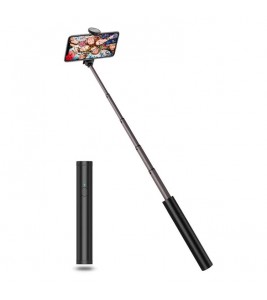 M13 Wireless Mini Bluetooth Mobile Phone Self-timer Aluminium Alloy Retractable Selfie Stick - Black