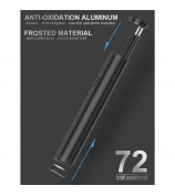 M13 Wireless Mini Bluetooth Mobile Phone Self-timer Aluminium Alloy Retractable Selfie Stick - Black
