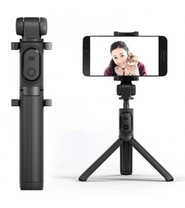 XIAOMI XMZPG01YM Tripod Selfie Stick Bluetooth Wireless Self Phone Stand with 360 Degree Rotary Clamp for iOS/Android Cell Phones - Black